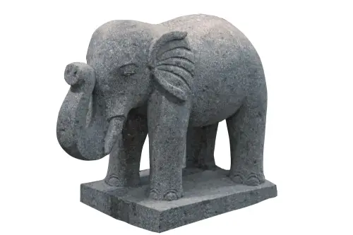 Product image of the product “Elephant, 60ccm height, natural stone (basanite) ”